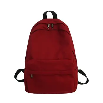 

Solid Backpack Water poof Oxford Minimalist style School Bag for Teenage Girls Brand High Quality Leisure Or Travel Bag