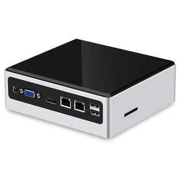 

BEBEPC Mini PC 2*LAN 2*COM Intel Core i5 4200U HD Graphics 4400 Windows 10 Wifi HDMI type-C Office Home Desktop Computer