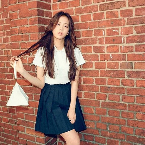 Kpop Blackpink Jisoo, комплект из 2 предметов: футболка и юбка для сцены, женский летний топ и юбка, комплект из 2 предметов, женская одежда