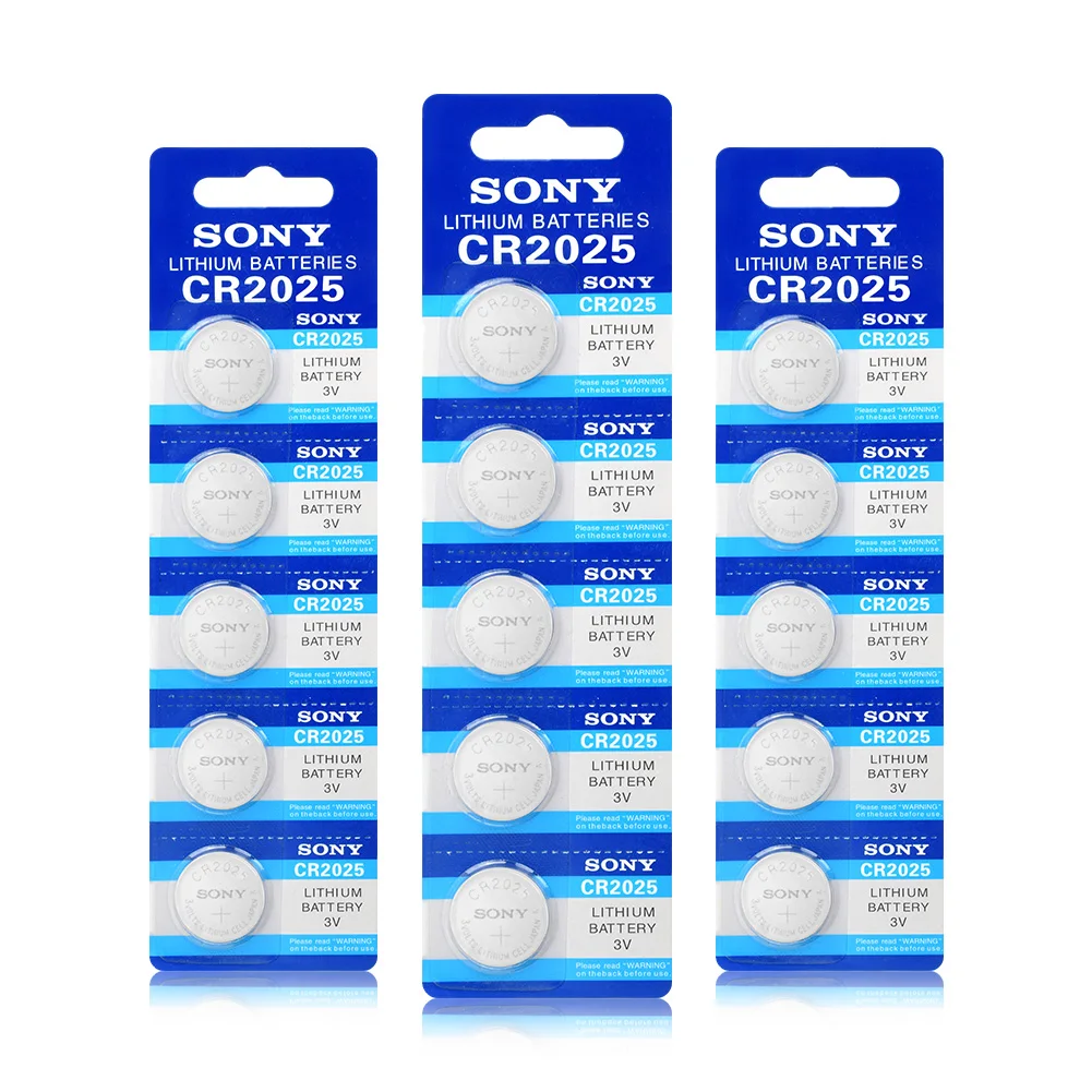 15 шт., для SONY,, cr2025, 3 в, кнопочные батарейки для монет, CR 2025, DL2025, BR2025, L12, для часов, дистанционное управление, калькулятор