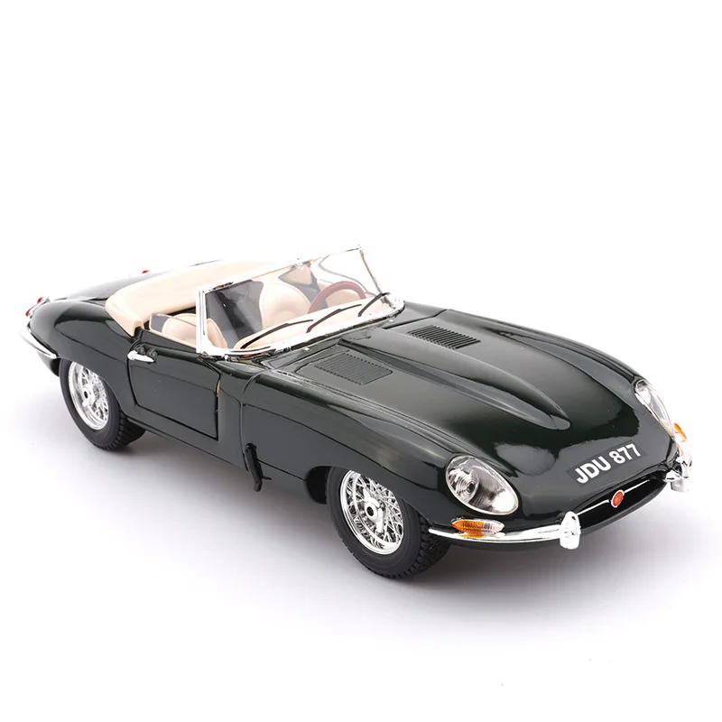 1:18 1961 E-type купе литая под давлением классическая модель автомобиля имитация Ретро коллекция металлическая модель автомобиля игрушка произведение искусства детские подарки - Цвет: B