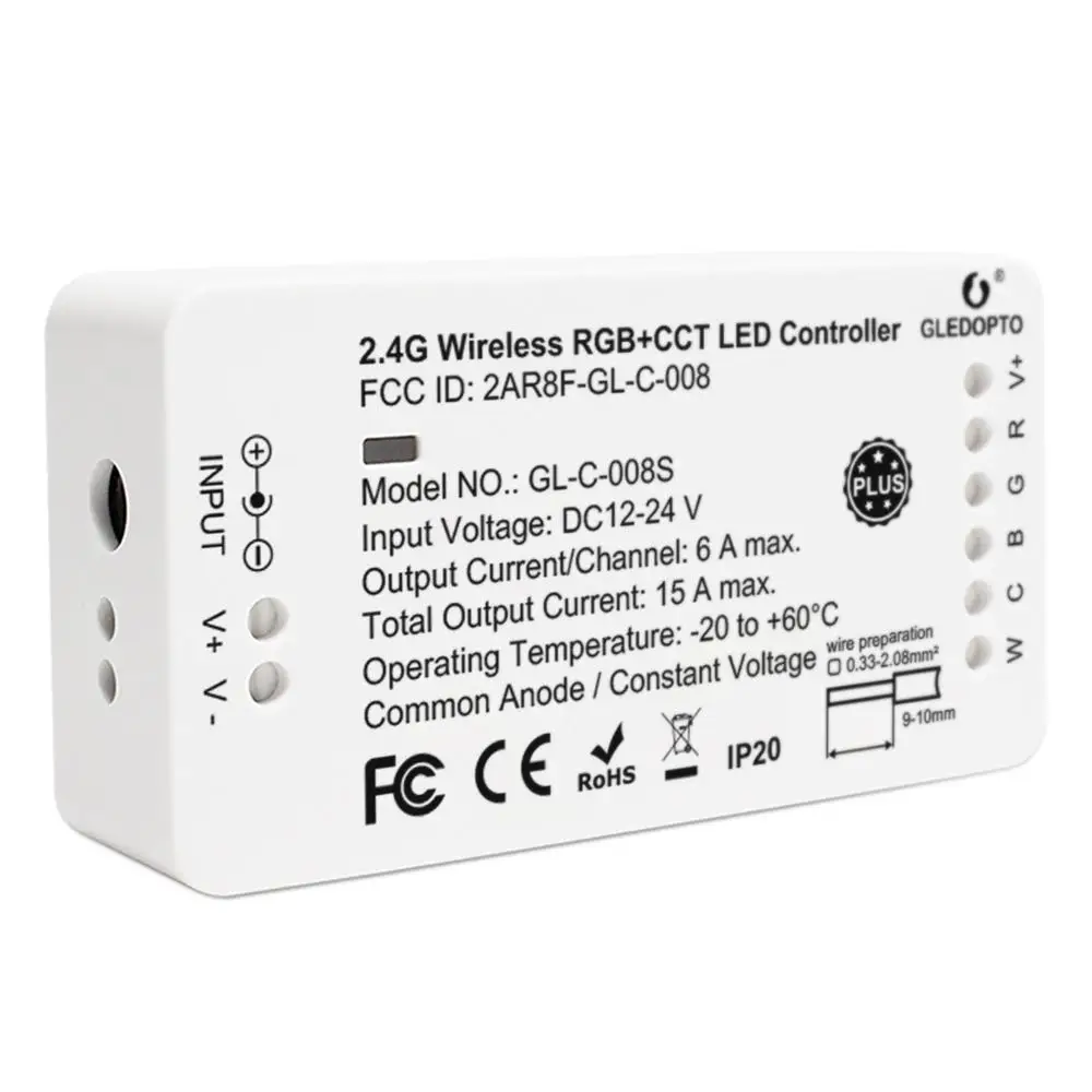 G светодиодный OPTO ZigBee 3,0+ 2,4G RF RGB+ CCT светодиодный контроллер полосы плюс DC12-24V работать с zigbee шлюзами alexa echo plus управление приложением