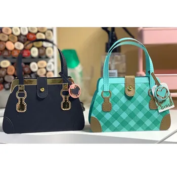 

Mini Handbag Layer Frame Dies for Card Making Metal Cutting Dies Scrapbooking Craft Dies Stencil Die Cut