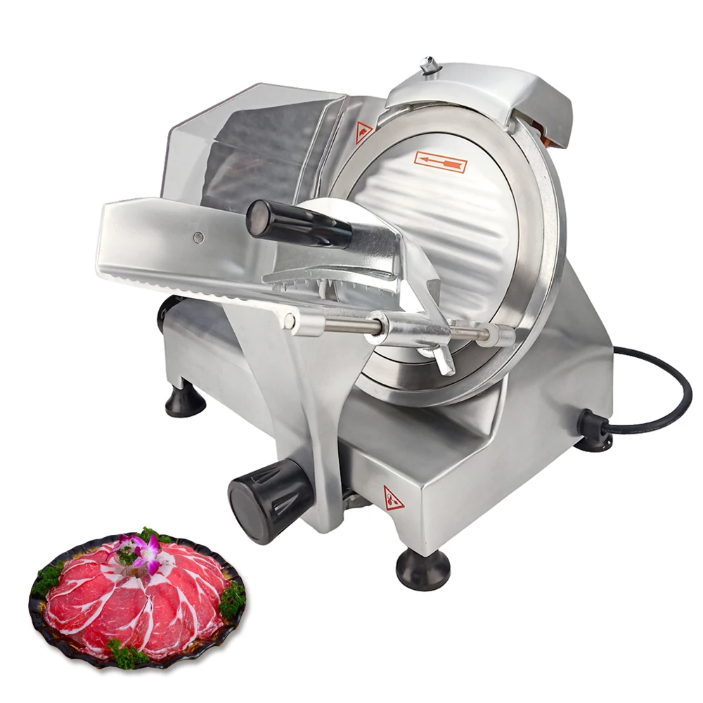 

Household Electric Meat Slicer Semi-automatic Slices Planer Stainless Steel Mini Cutting Machine for Vegetable Mutton Roll Bread