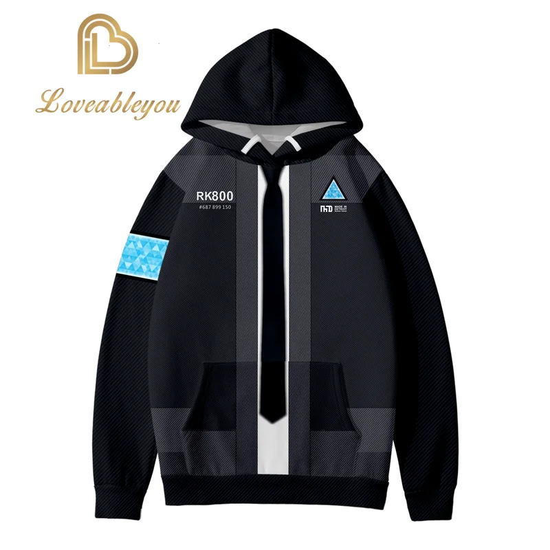 

Detroit Become Human Hoodie Sweatshirt 3D Printed Hooded Fleece Hoodie Hip Hop Pullovers Cosplay Costume