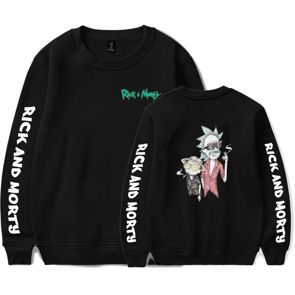  Cartoon Rick And Morti 4 Men's Sweatshirt Harajuku Autumn 2019 Rick And Morty Hoodie Sweatshirt Men