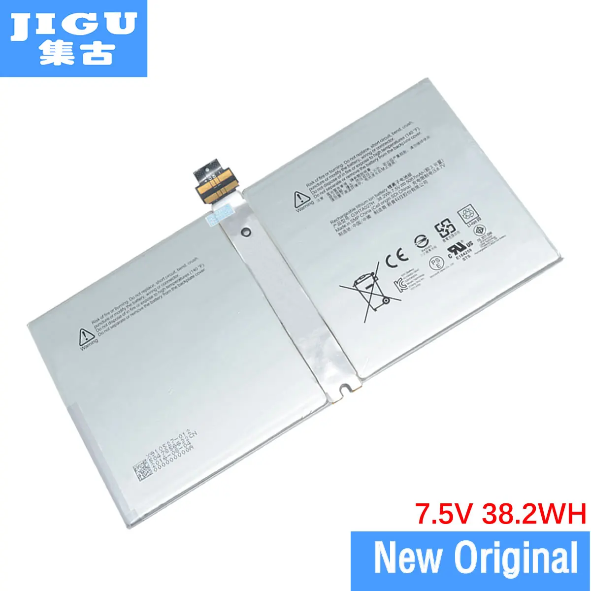 Цена JIGU Оригинальный аккумулятор для ноутбука DYNR01 G3HTA027H P21GU9 для MICROSOFT Surface Pro 4 1724 7,5 V 38,2 WH