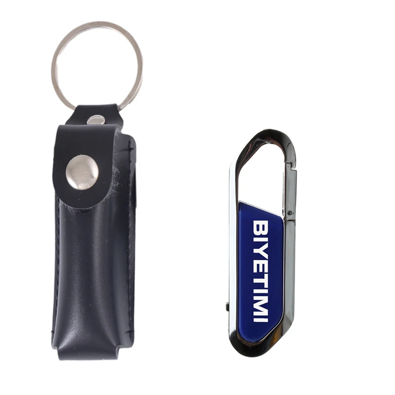 USB флеш-накопитель BiyeTimi, высокоскоростная подвесная Пряжка, 8 г, 16 г, 32 г, 64 г, 128 г, флеш-накопитель для карабина, USB флешка, флешка для ПК - Цвет: Синий