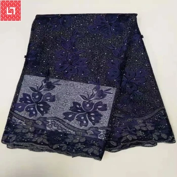 

2020 New selling african Tulle lace fabric high quality best cotton african France lace fabric for Embroidery Swiss voile lace