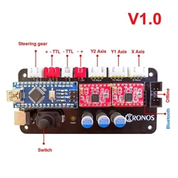 GRBL – carte mère à 2 axes V1.0 pour Machine à graver et à dessiner au Laser, avec traceur et Support de ligne USB, Module externe Bluetooth 