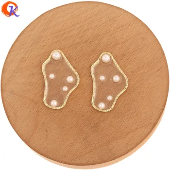 

Cordial Design 50Pcs 22*36MM Jewelry Accessories/Hand Made/Earrings Connectors/Imitation Pearl/DIY Making/Earring Findings