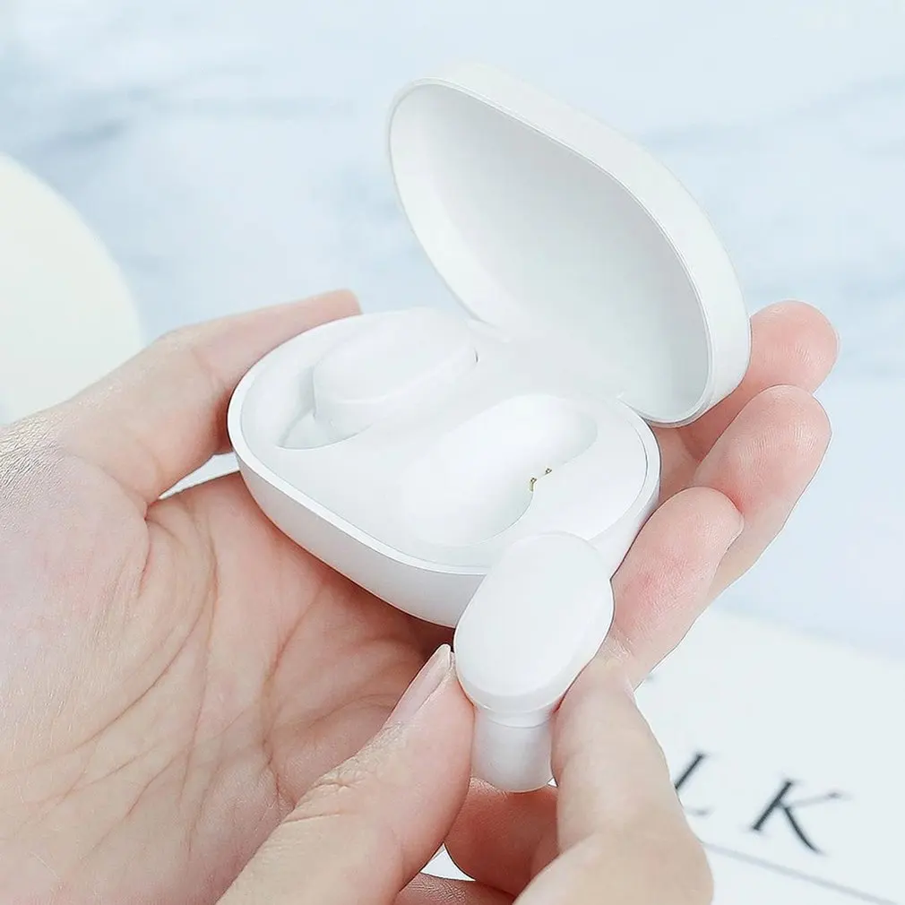 Xiaomi mi AirDots TWS Bluetooth наушники беспроводные наушники-вкладыши наушники гарнитура Молодежная версия с mi c и зарядная док-станция коробка