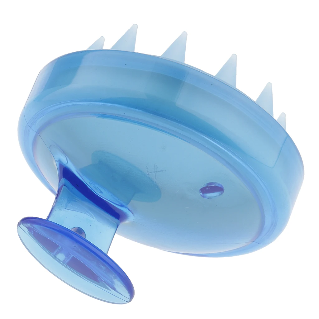 2pcs Soft Silicone Shampoo Scalp Shower Hairbrush Hair Washing Exfoliating Massager Massage Brush Comb for Men Women Red Blue