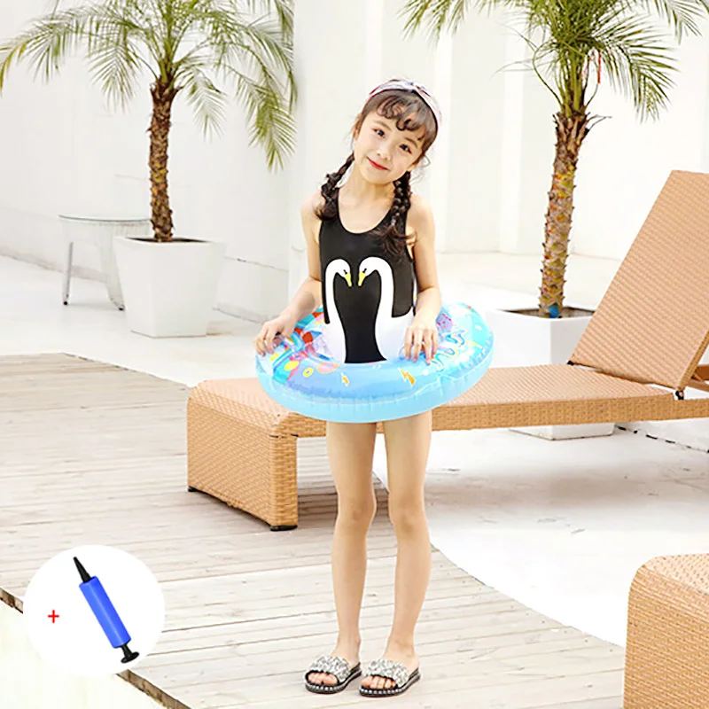 Children Lifebuoy Inflatable Swimming Pool Ring For Swim Buoyancy