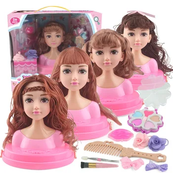 

Kids Make Up Comb Hair Toy Doll Set Pretend Play Princess Makeup Safety Non-toxic Kit Toys For Girls Dressing Cosmetic Girl Gift