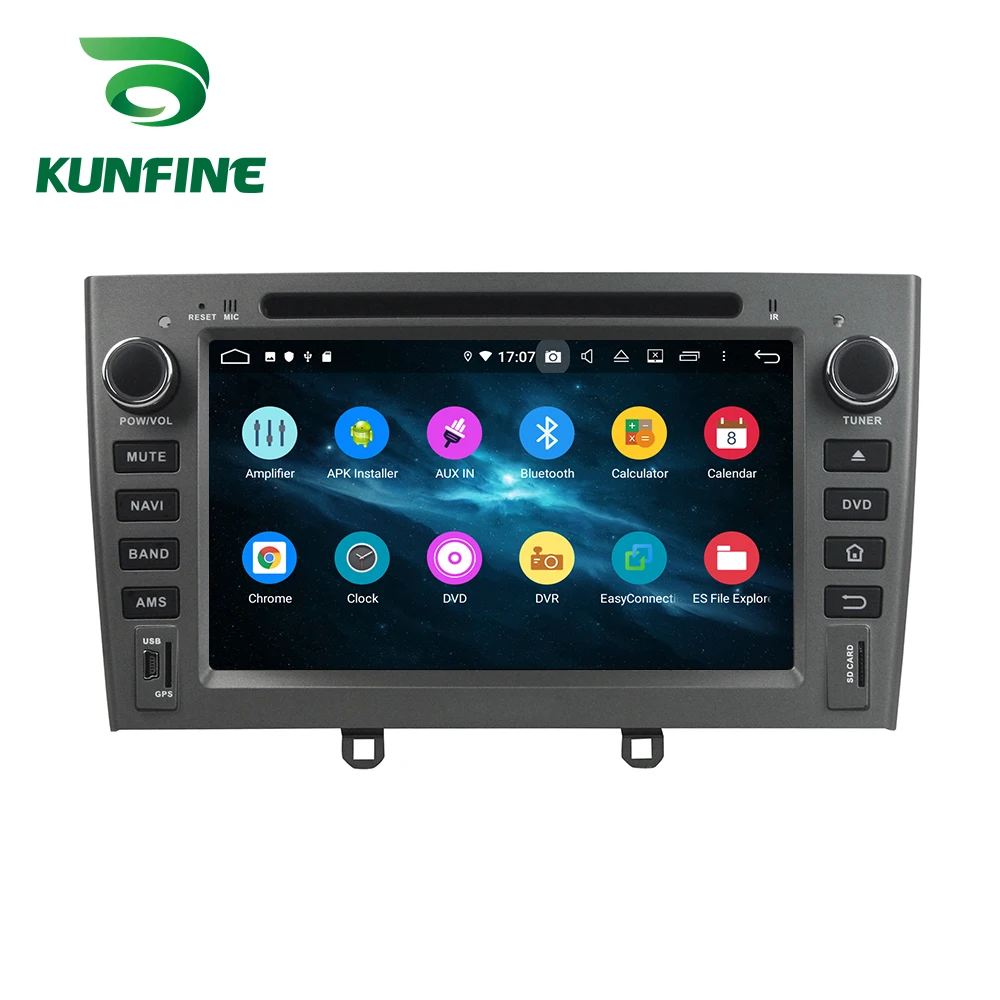 Discount Android 9.0 Octa Core 4GB RAM 64GB ROM Car DVD GPS Navigation Multimedia Player Car Stereo for Peugeot PG 408 2007-2010 4
