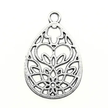 

Malzahar 15 Pieces Drop-Shaped Hollow Pattern Jewelry Findings Components Creative Diy Jewelry Accessory