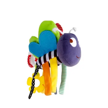 

Plush Bee Baby Rattle Hanging Toys Crib Hanging Toy Development Toys for Newborn Infant Baby Stroller Toys
