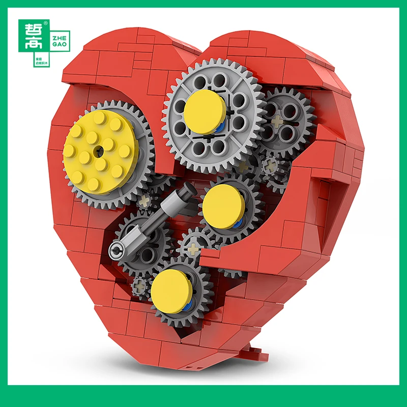 Конструктор с технологией Spot механическая вращающаяся шестерня раннее красное