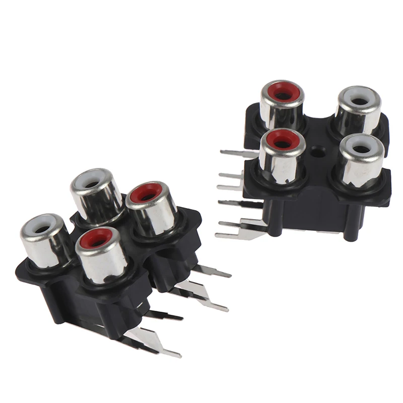 2шт 4Way 6Pin RCA Женский аудио видео разъем AV концентрический RCA/AV разъем|Соединители| |