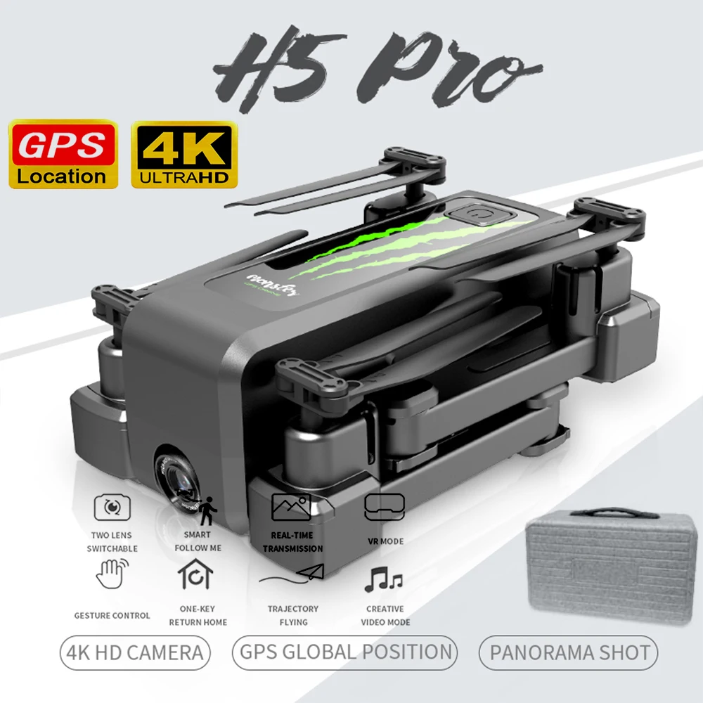 

Drone GPS 4K HD camera 5G WIFI FPV drone RC ESC camera smart following professional quadcopter 20 minutes control distance 500m