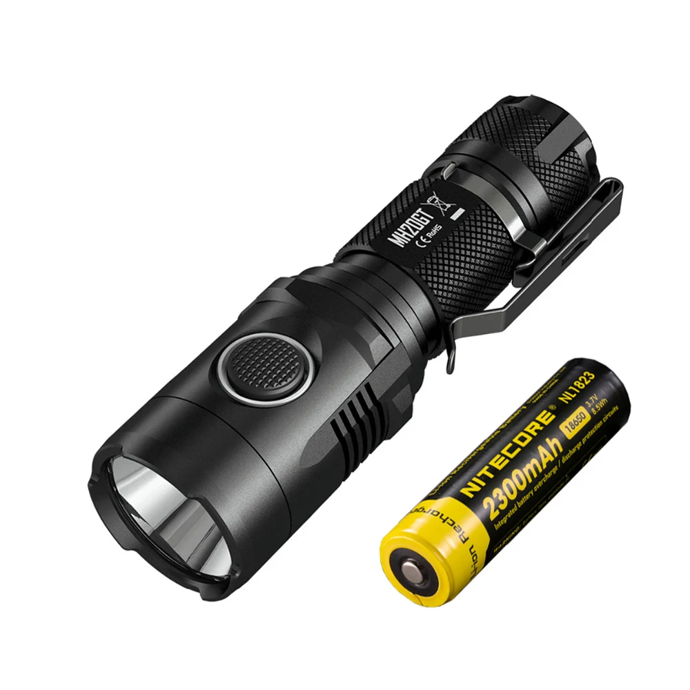 NITECORE MH20GT USB Перезаряжаемый фонарик CREE XP-L HI V3 max 1000 люмен расстояние луча 362 м уличный фонарик ручной фонарь - Испускаемый цвет: MH20GT NL1823