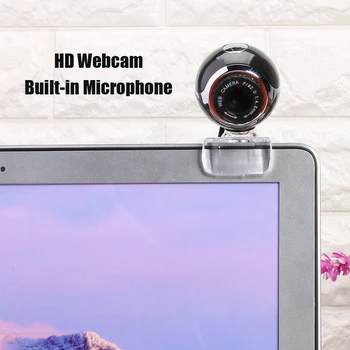 

HD Webcam Clear Small Base USB Web Camera Built-in Microphone Household Computer Accessories for Windows 10 8 7 XP