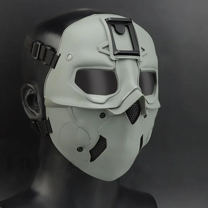 Multi-Function Tactical Full Face Wild Mask with Night Vision Compatibility for Cosplay and Party Props
