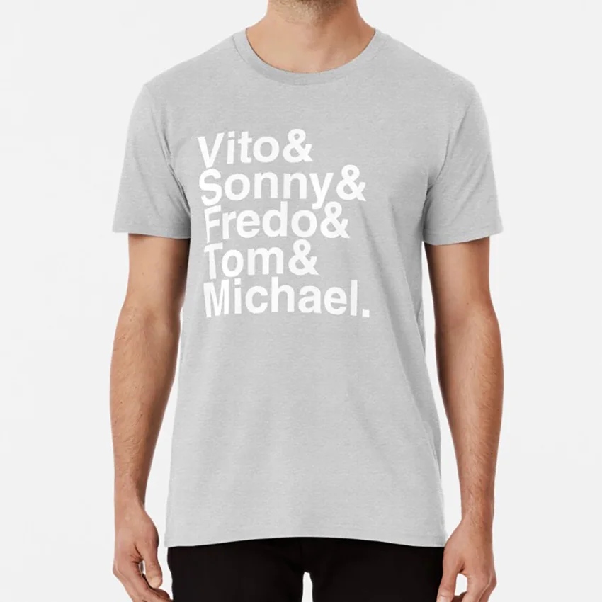Футболка с надписью Vito &amp Sonny Fredo Tom Michael (The Godfather) godfather corleone crime Майкл Вито Дон мафия