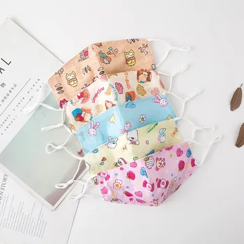 

Washable Children Print Mouth Face Mask Skincare Cartoon Beauty Cloth Masks Breathable Fashion Mouth Cover Protective Maske