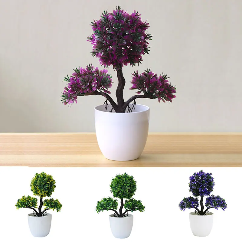 

Fake Plant Little Pine Tree Gift Artificial Tree Simulation Flower Plastic Wedding Ornament DIY Beautiful Decoration Home Decor