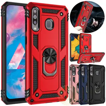 Перейти на Алиэкспресс и купить Чехол с подставкой для samsung Galaxy A20e A70 A50 A40 A30 A20 A10, защитный чехол для samsung A80 A90 A50 A70 M40 M20, Магнитный чехол для телефона