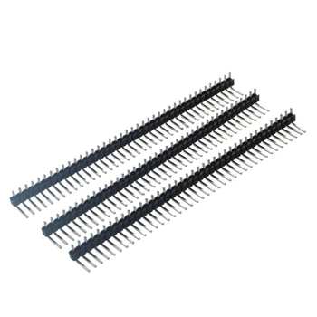 

3 Pcs 40 Pins 2.54mm Pitch Single Row Right Angle PCB Board Pin Headers
