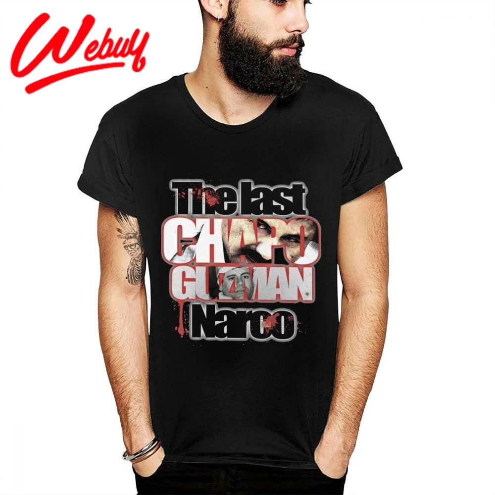 Crewneck EL Chapo Guzman The последний нарко 2019 Хип Хоп Футболка Мужская Досуг 100% хлопок футболка рубашка большого размера