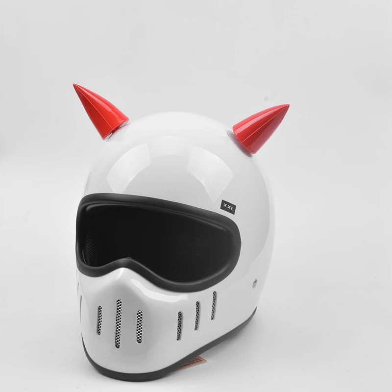 Автомобильный мотоциклетный шлем Devil Horn для мотокросса силиконовый милый шлем с полным лицом дорожный шлем украшение присоска автомобильные аксессуары