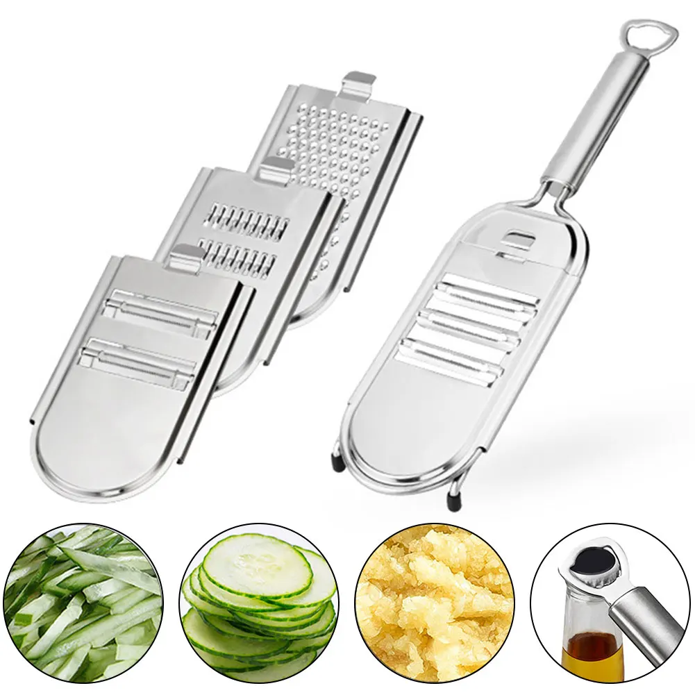 5 In 1 Slicer Kitchen Tools Peeler Cutter Zester Stainless Steel Fruit Carrot Potato Multifunction Practical Grater