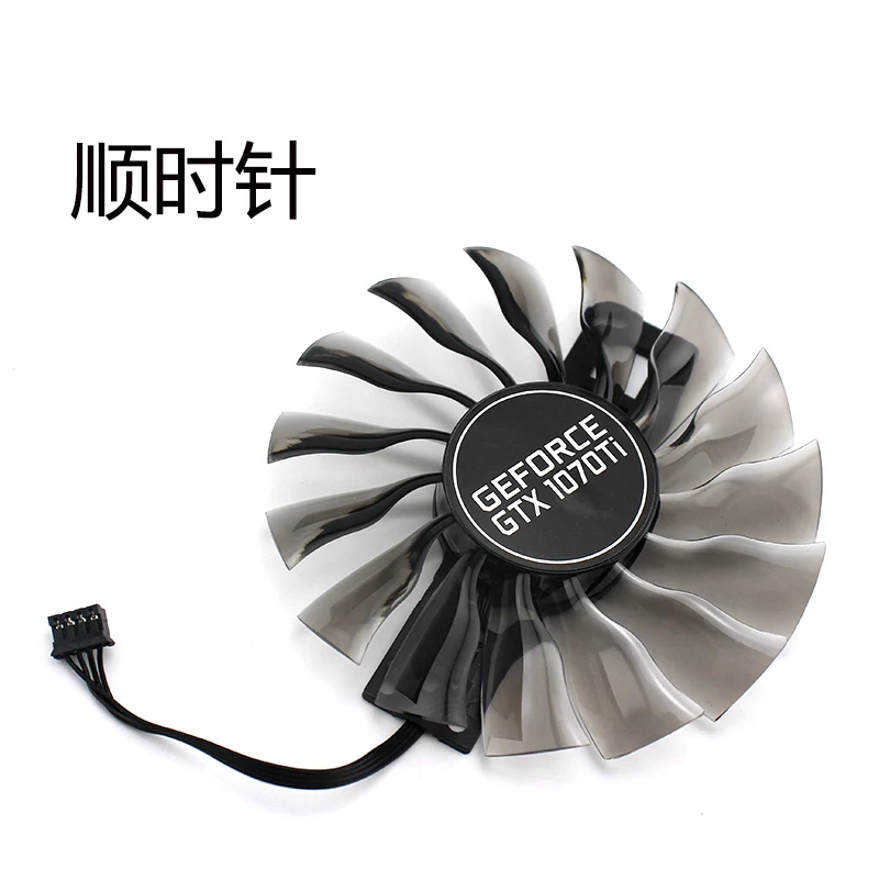 fan2 Для PALIT MAXSUN GEFORCE GTX1070Ti GAA8S2U GAA8S2H DC12V 0.35A графика охлаждение для видеокарты вентилятор - Цвет лезвия: fan2