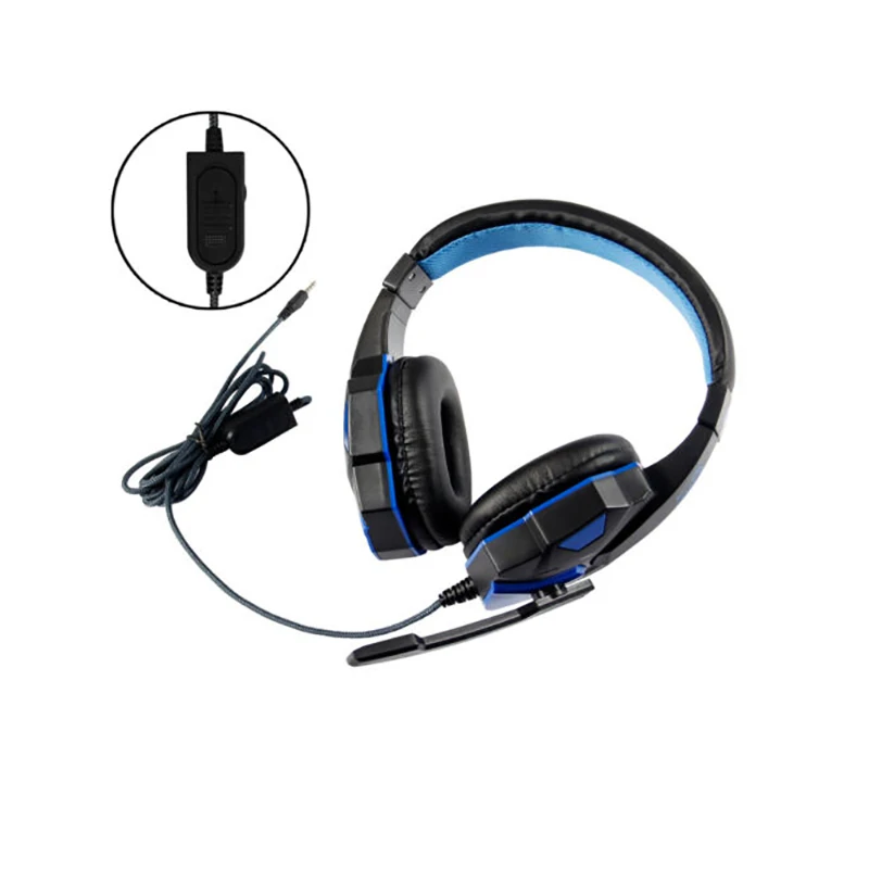 Gaming Headset Noise Cancelling Mic LED Lights Stereo surround Wired Gaming Headset for PS4 Xbox One Nintend Switch iPad PC