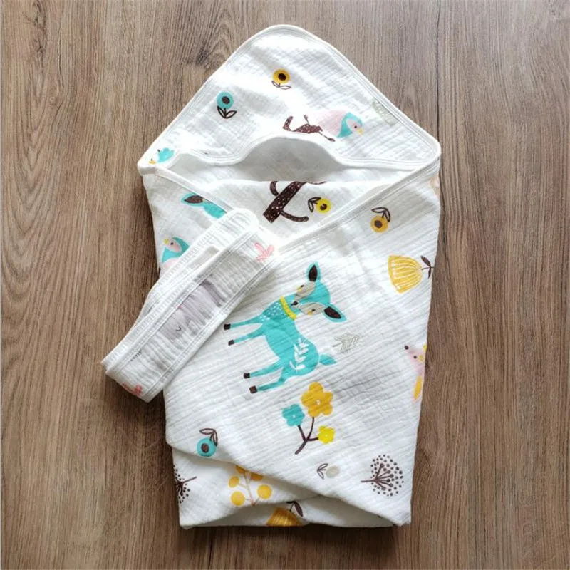 Baby Comforter Blanket Baby Bathrobe Super Soft Baby Hooded Bathrobe Infant Sleeping Bag Swaddle Wrap Blankets Newborn Baby Bath Hooded Poncho Spa Towels