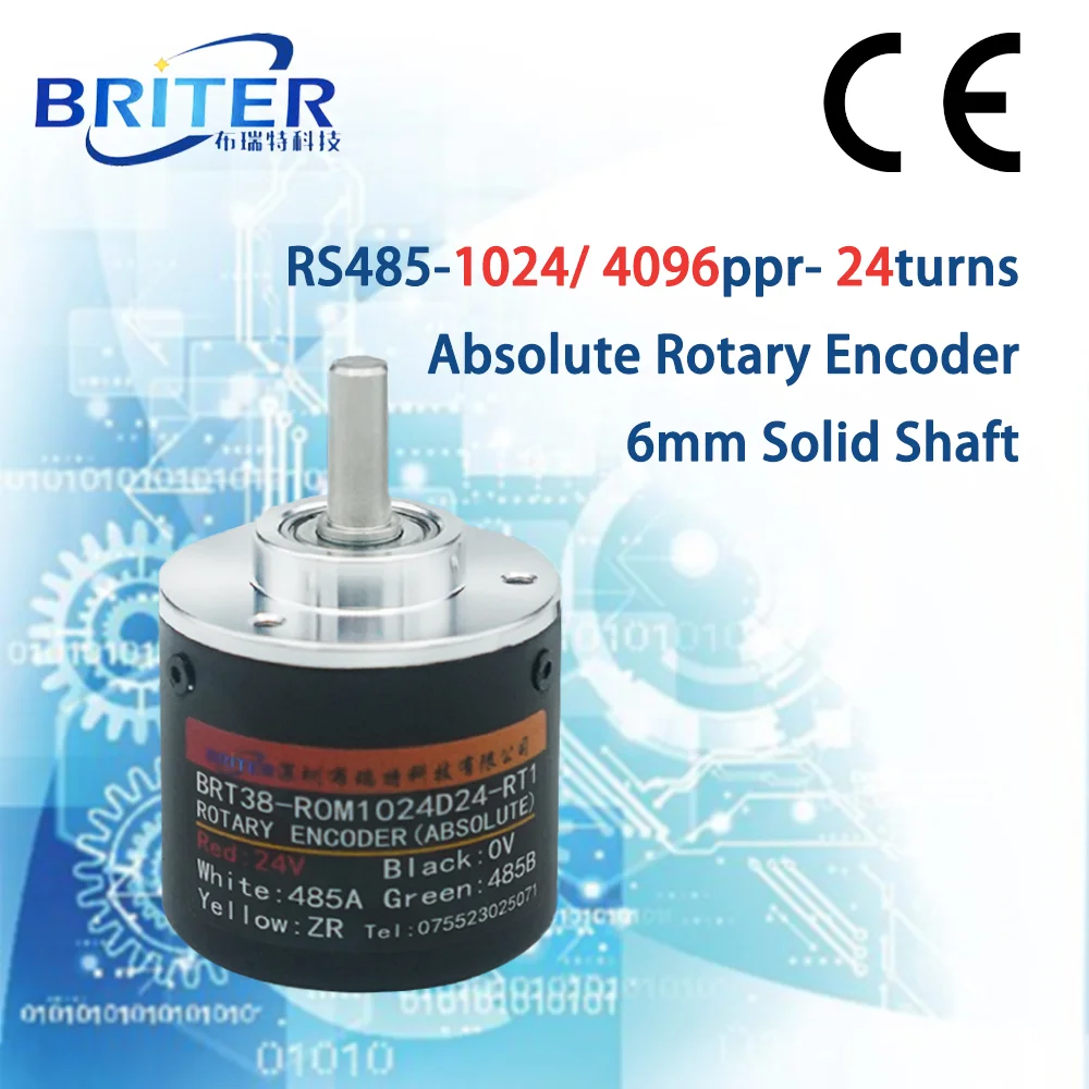 BriterEncoder Multiturn Absolute Rotary Encoder 24turns angle