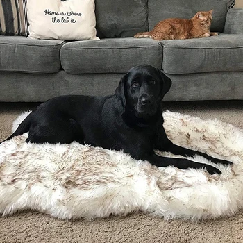 

Long Plush Pet Dog Bed Blankets Cat Sleeping Mats Puppy Winter Warm Cushion Beds Cushion Soft Covers for Large Dogs Mattress