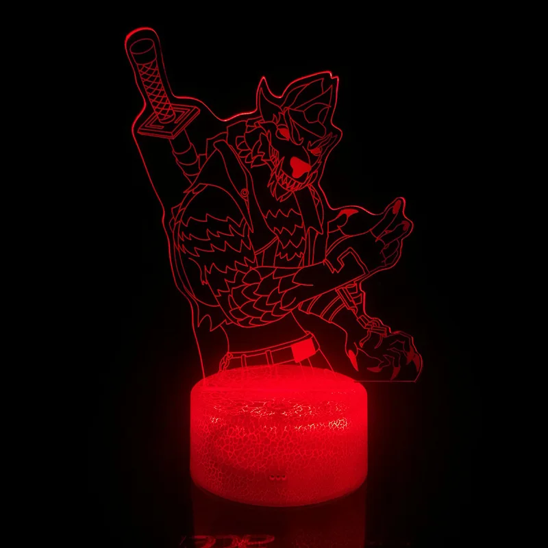 Battle Royale Remote Control 3D Table Lamp Sleep Light Nightlight Projection Lamp Children Gifts