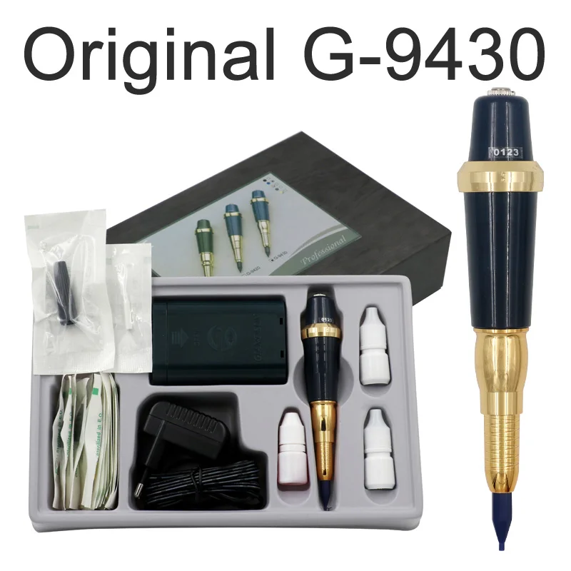 G-9430 EU plug Профессиональный Тайвань огромное солнце G-9430 тату машина для постоянного макияжа бровей Карандаш для губ машина татуировки пистолет - Цвет: G-9430 EU plug