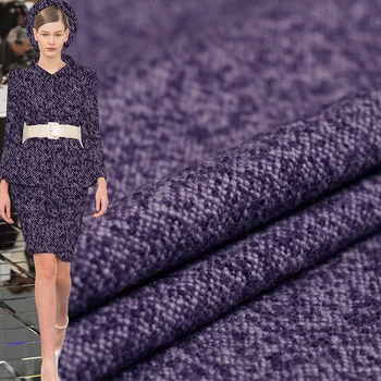 

Red Raspberry Purple Tweed Wool Fabrics 100%Wool Garment Materials Autumn Women Coat Sewing Cloth Tailor Freeshipping