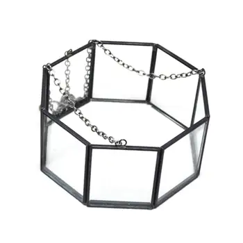 

Octagonal Geometric Hanging Glass Flower Plant Vase Terrarium Container Pot Home
