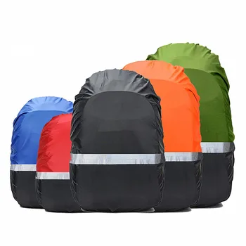 

45-50L Outdoor Mountaineering Solid Patchwork Reflective Waterproof Backpack Rain Cover 8 Colors