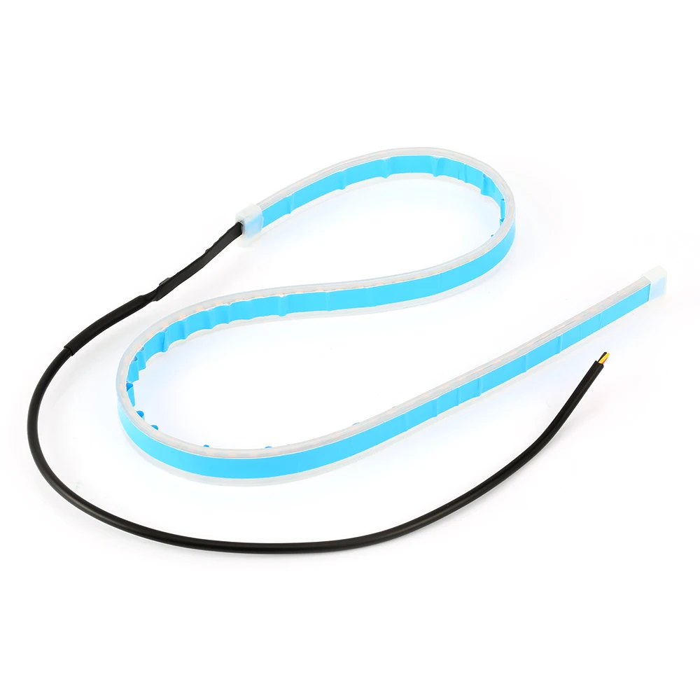 30CM 45CM 60CM 12V Led DRL Daytime Running Lights White Headlight LED Amber Turn Light drl Strip Angel Eyes For Headlight