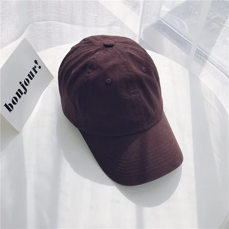 Sports Hats Outdoor Baseball Cap Men's Women Casual Solid Color Summer Unisex Plain Curved Sun Visor Hip-Hop Cap Hat Adjustable  (10)
