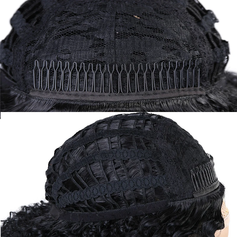 FAVE черный афро кудрявый половина синтетический WigHeat стойкие волокна для мужчин/женщин Новая мода Стиль Косплей Хэллоуин/Рождество