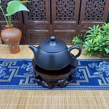 Yixing Purple Clay Teapot Restored Burning Black Mudstone Scoop Pot Kung Fu Tea Set Teapot Capacity 170ml
